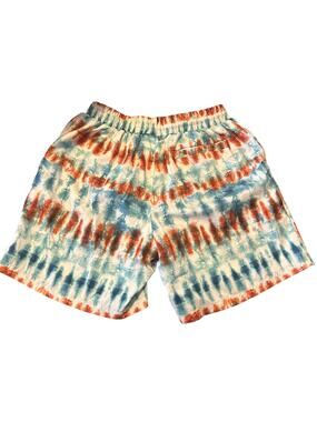 cove kids Print Swim Trunks Boys Blue & cream Ombre Shorts size medium